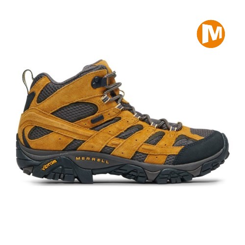 Merrell Moab 2 Mid Waterproof Wanderschuhe Herren Gelb [DE-JPIKB]